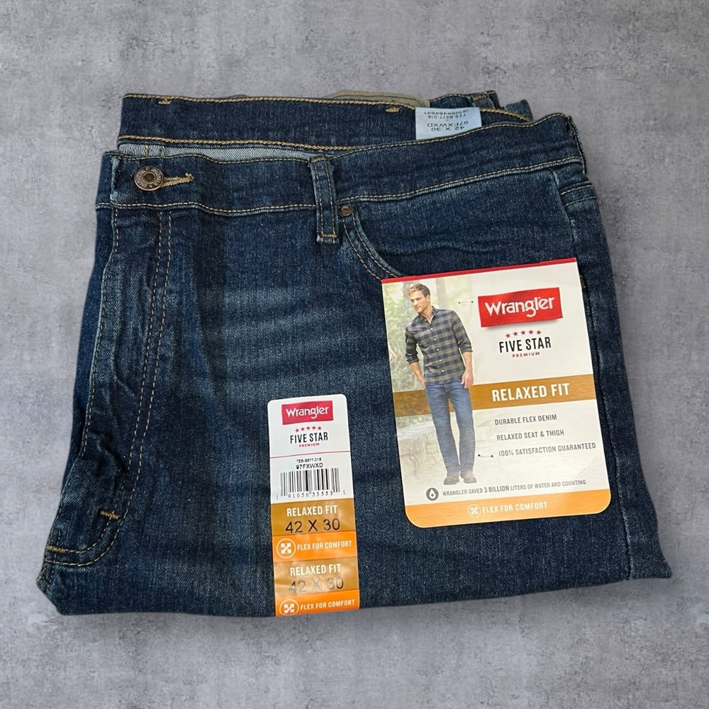 Wrangler Five Star Premium Relaxed Fit Jeans